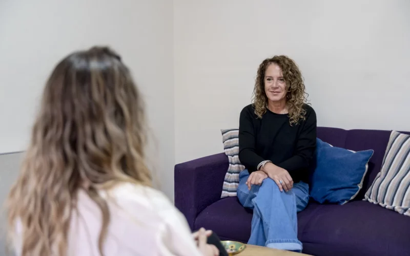 A patient in a supportive counselling session